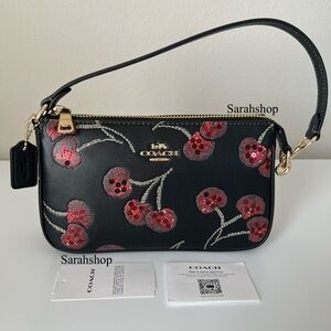 ✅Coach Nolita 19 With Cherry Print